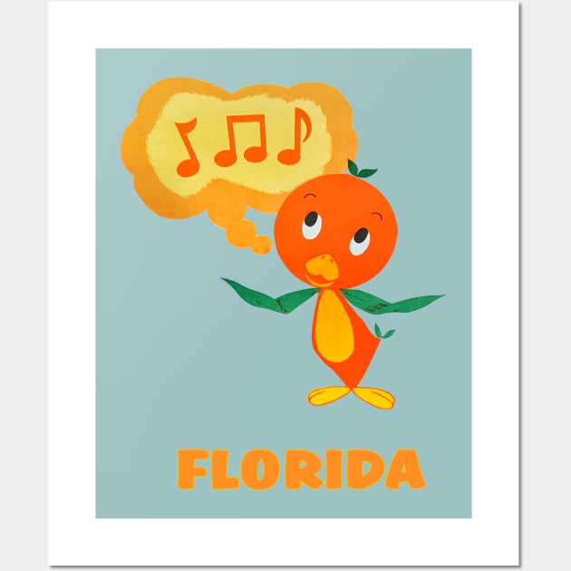 Orange Bird - Florida Wall Art by The Dept. Of Citrus